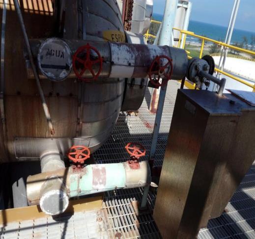 Conjunto de válvulas industriales instalado en domos de caldera de recuperación HRSG